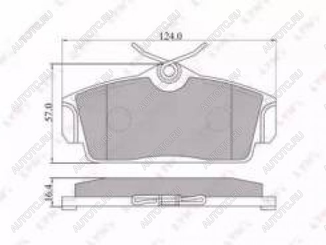 1 559 р. Колодки тормозные передние с АБС (4шт.) MANDO Nissan Almera N16 седан дорестайлинг (2000-2003)  с доставкой в г. Тамбов