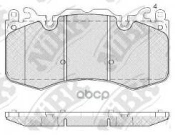 Колодки тормозные передние (4шт.) NIBK Land Rover Discovery 4 L319 (2009-2016)