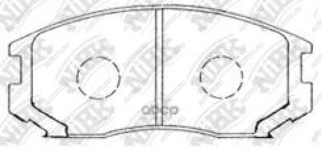 2 199 р. Колодки тормозные передние (4шт.) NIBK Mitsubishi Colt CJ0 хэтчбэк 3 дв. (1995-2003)  с доставкой в г. Тамбов