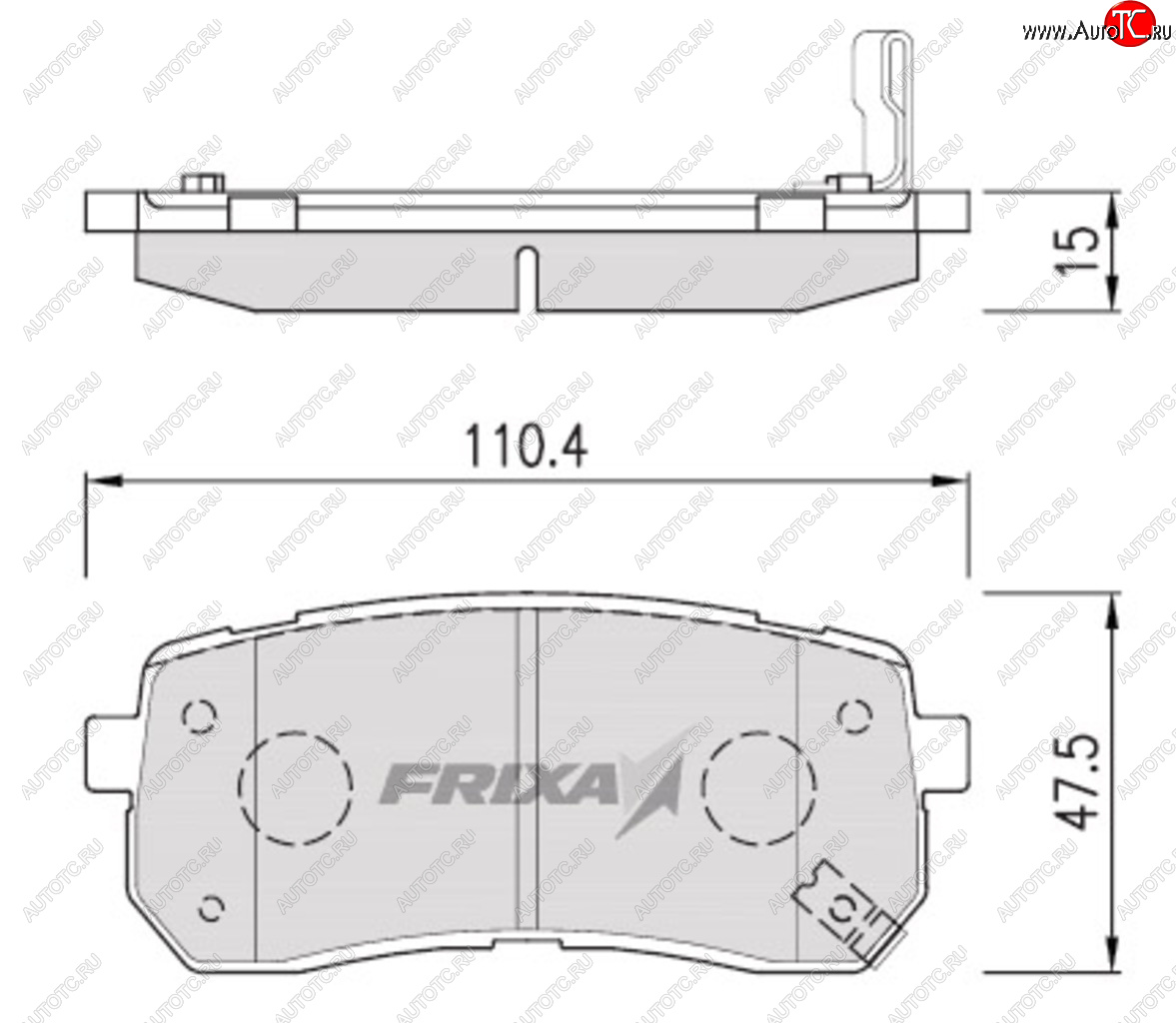 3 999 р. Колодки тормозные задние (4шт.) HANKOOK FRIXA KIA Carnival VQ минивэн рестайлинг (2010-2014)  с доставкой в г. Тамбов