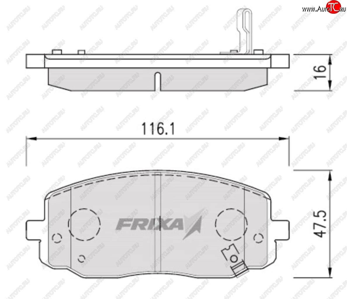 1 439 р. Колодки тормозные передние (4шт.) FRIXA Hyundai i10 BA дорестайлинг (2013-2016)  с доставкой в г. Тамбов