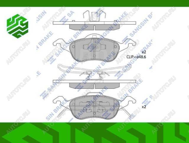 2 299 р. Колодки тормозные передние (4шт.) SANGSIN Ford Focus 1 хэтчбэк 5 дв. дорестайлинг (1998-2002)  с доставкой в г. Тамбов