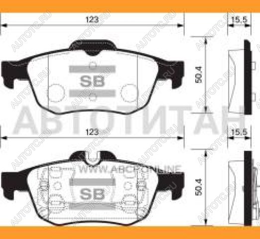 1 299 р. Колодки тормозные задние (4шт.) SANGSIN Nissan Primera 3 универсал P12 (2002-2008)  с доставкой в г. Тамбов