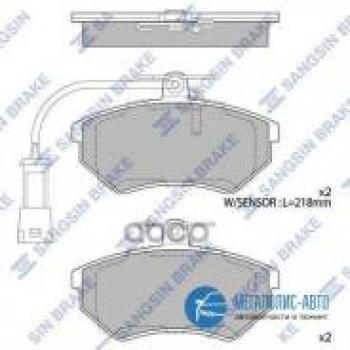 Колодки тормозные передние (4шт.) SANGSIN Volkswagen Polo 9N1 хэтчбэк 5 дв. дорестайлинг (2001-2005)