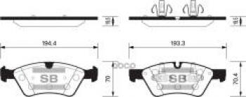 Колодки тормозные передние (4шт.) SANGSIN Mercedes-Benz ML class W163 рестайлинг (2001-2005)