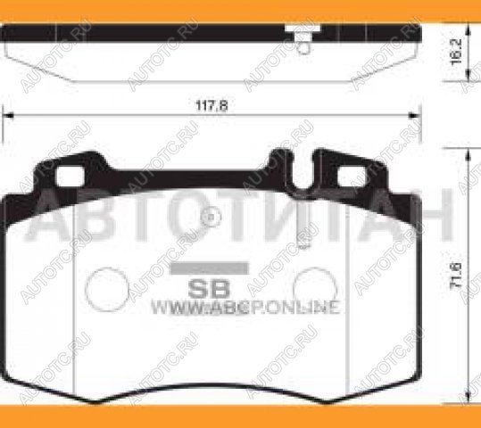 2 869 р. Колодки тормозные передние (4шт.) SANGSIN Mercedes-Benz E-Class W211 дорестайлинг седан (2002-2006)  с доставкой в г. Тамбов