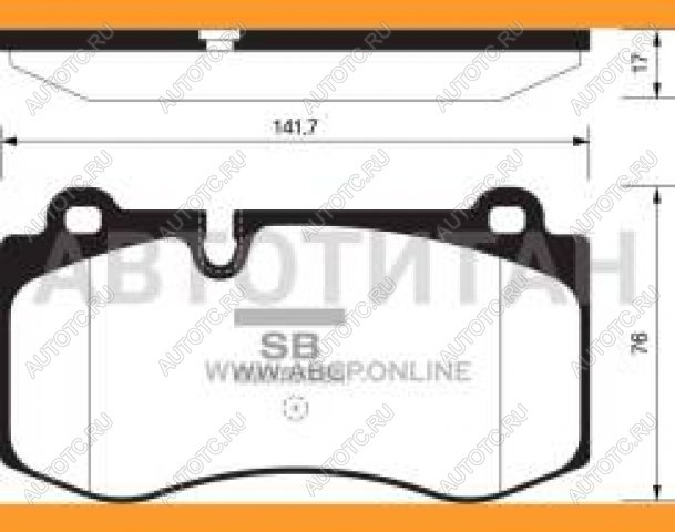 2 779 р. Колодки тормозные передние (4шт.) SANGSIN Mercedes-Benz E-Class W211 дорестайлинг седан (2002-2006)  с доставкой в г. Тамбов