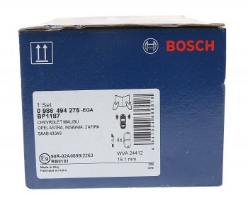 3 599 р. Колодки тормозные передние R17 (4шт.) BOSCH Opel Insignia A дорестайлинг седан (2008-2013)  с доставкой в г. Тамбов. Увеличить фотографию 3