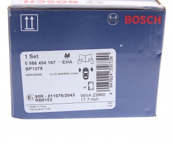 3 299 р. Колодки тормозные передние (4шт.) BOSCH Mercedes-Benz S class W221 (2006-2013)  с доставкой в г. Тамбов. Увеличить фотографию 4