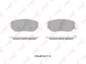 1 999 р. Колодки тормозные передние(4шт.) LYNX Hyundai IX55 EN (2006-2013)  с доставкой в г. Тамбов. Увеличить фотографию 2