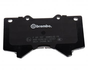 5 999 р. Колодки тормозные передние (4шт.) BREMBO Toyota Land Cruiser 200 дорестайлинг (2007-2012)  с доставкой в г. Тамбов. Увеличить фотографию 3