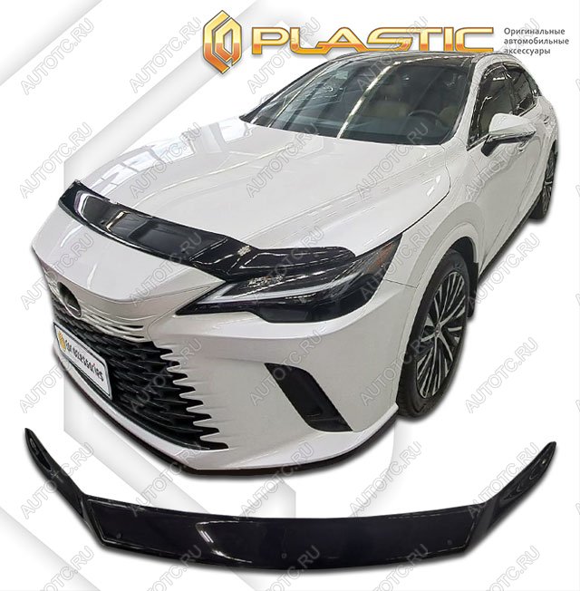 2 079 р. Дефлектор капота CA-Plastic  Lexus RX500h  AL30 (2022-2024) (Classic черный)  с доставкой в г. Тамбов