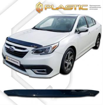 1 679 р. Дефлектор капота CA-Plastic  Subaru Legacy  BN/B15 (2017-2024) рестайлинг седан (Classic черный)  с доставкой в г. Тамбов. Увеличить фотографию 1