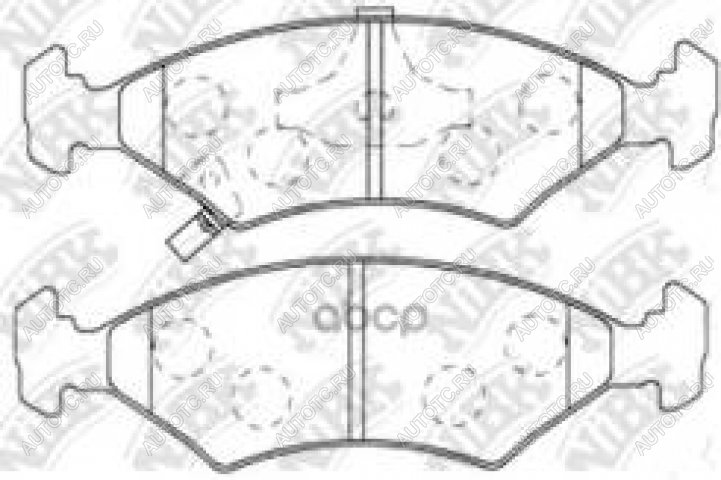 1 839 р. Колодки тормозные передние (4шт.) NIBK KIA Shuma (1997-2001)  с доставкой в г. Тамбов