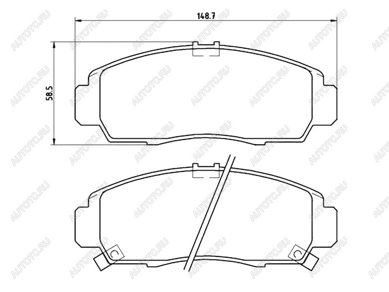 4 099 р. Колодки тормозные перед BREMBO Honda Accord CU седан дорестайлинг (2008-2011)  с доставкой в г. Тамбов