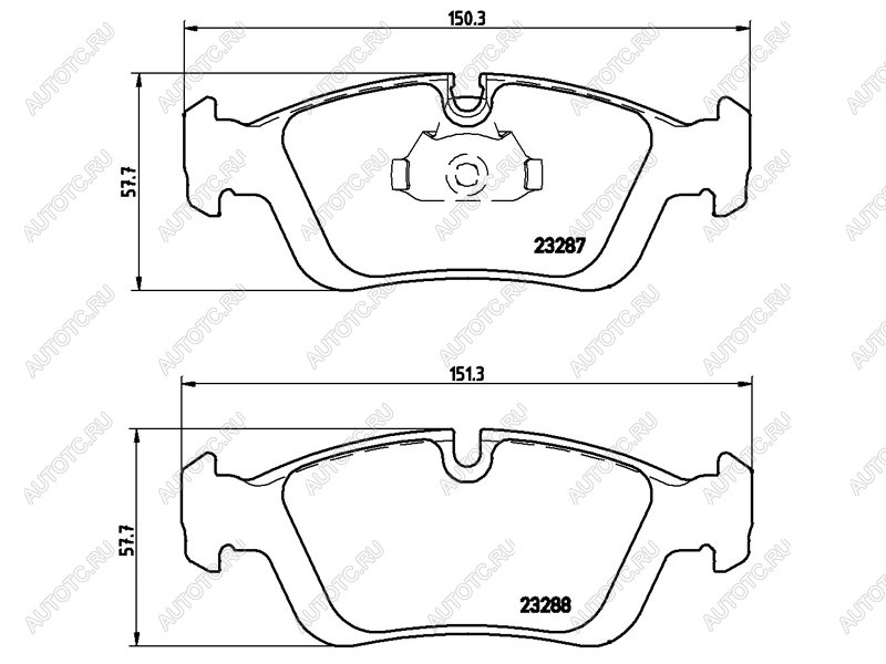 3 299 р. Колодки тормозные передние BREMBO BMW 3 серия E36 седан (1990-2000)  с доставкой в г. Тамбов