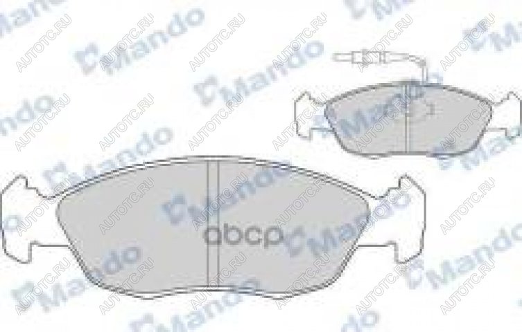 1 769 р. Колодки тормозные передние (4шт.) MANDO CITROEN Xsara N0 хэтчбэк 3 дв. рестайлинг (2000-2003)  с доставкой в г. Тамбов