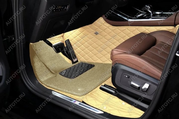 8 599 р. Ковры (кожа+текстиль) Автопилот  Mercedes-Benz E-Class  W213 (2016-2025) седан дорестайлинг, седан рестайлинг (бежевый)  с доставкой в г. Тамбов