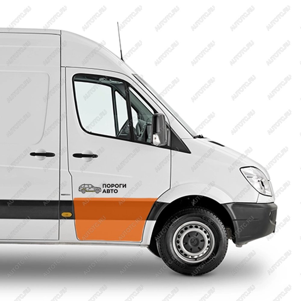 4 499 р. Пенка пассажирской двери увеличенная Volkswagen Crafter super mini  Пороги-Авто qqbca  с доставкой в г. Тамбов