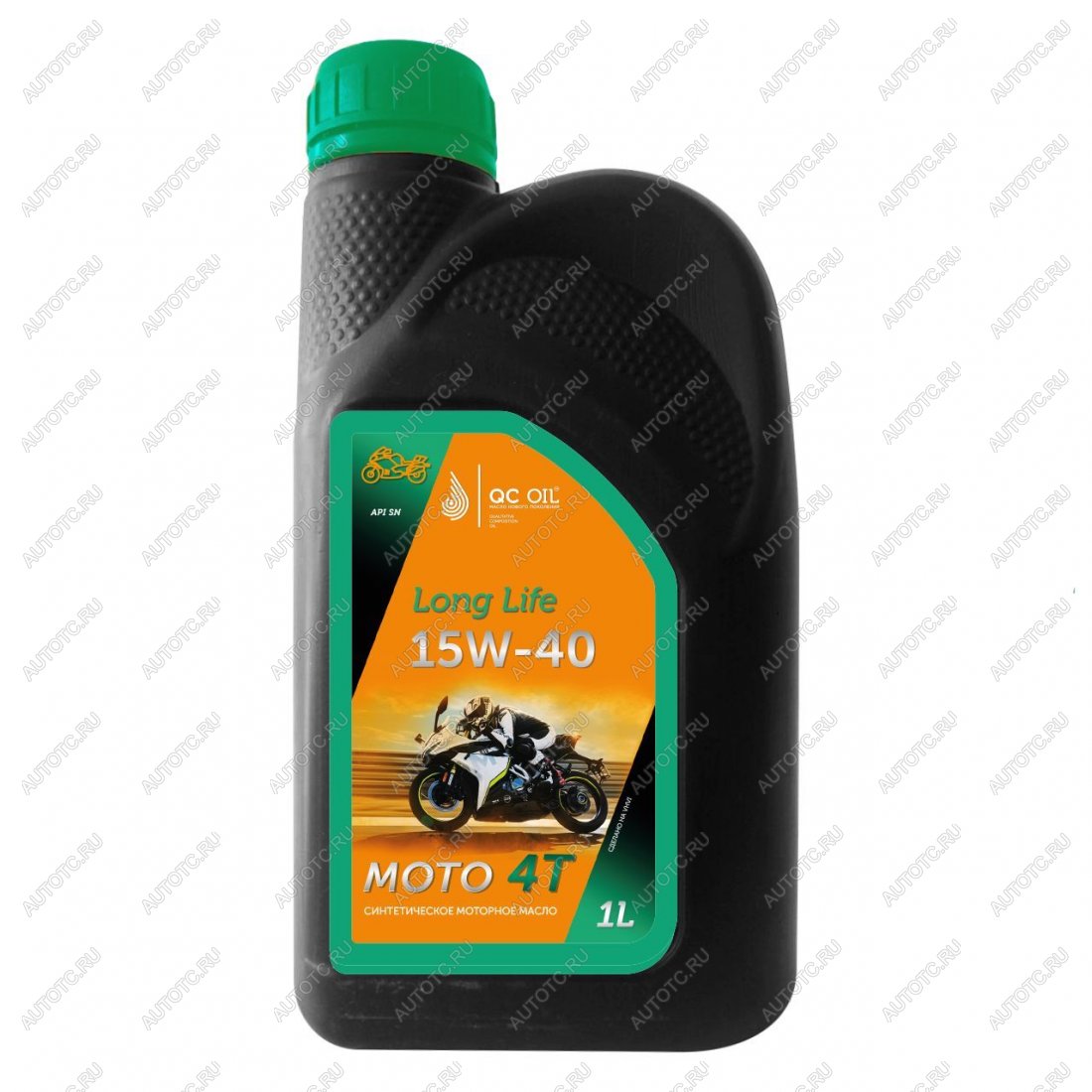 3 199 р. Моторное масло 15W-40 МОТО 4Т QC OIL Long Life синтетическое плакирующее, канистра 1л QC OIL qcllm15w40s1  с доставкой в г. Тамбов