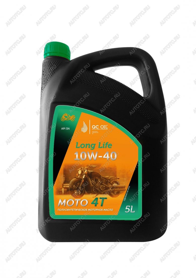 9 399 р. Моторное масло 10W-40 МОТО 4Т QC OIL Long Life полусинтетическое плакирующее, канистра 5л QC OIL qcllm10w40p5  с доставкой в г. Тамбов