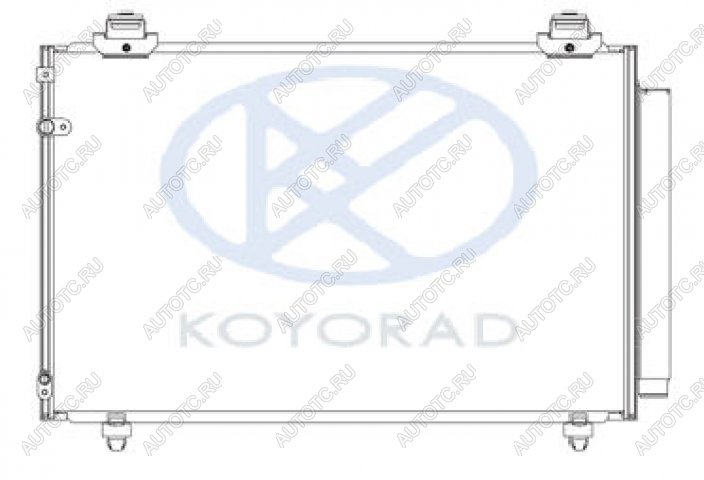 4 899 р. COROLLA VERSO 04- КОНДЕНСАТОР КОНДИЦ (KOYO) BodyParts tycve04-930  с доставкой в г. Тамбов