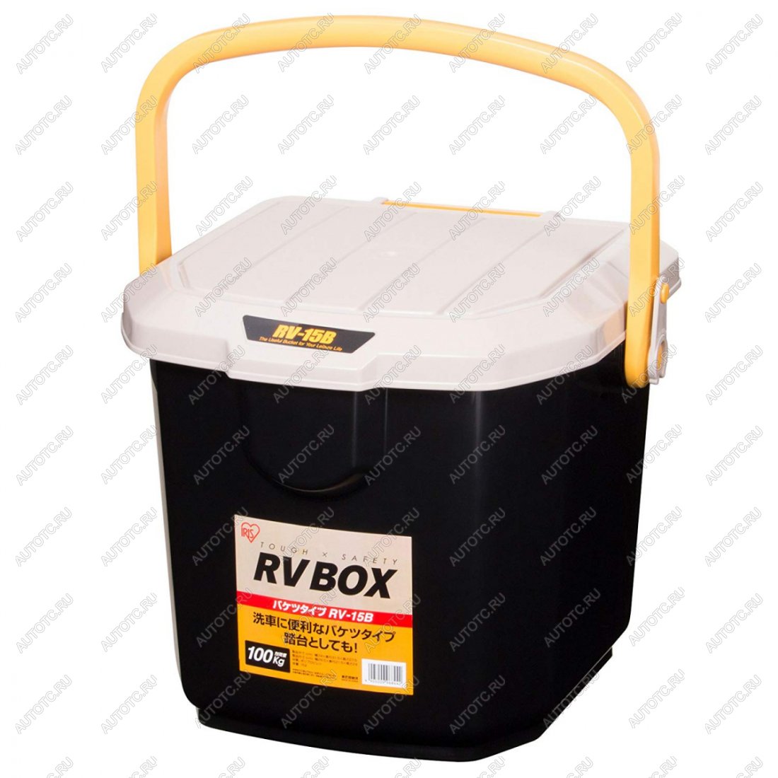 2 029 р. Ящик экспедиционный IRIS RV BOX Bucket 15B, 15 литров 34x32x28 см., бежевыйчерный  bucket 15bh  с доставкой в г. Тамбов