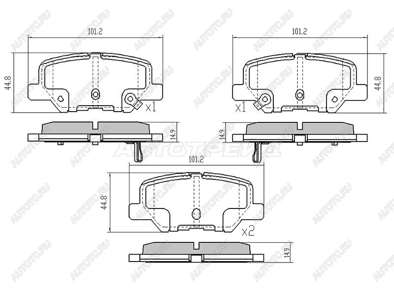 2 359 р. Колодки тормозные зад ADVICS  Mitsubishi Outlander  GF (2012-2022) дорестайлинг, 1-ый рестайлинг, 2-ой рестайлинг, 3-ий рестайлинг  с доставкой в г. Тамбов