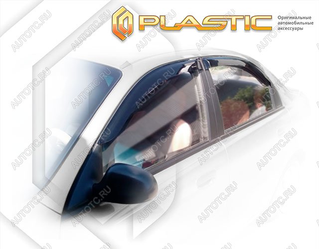 2 699 р. Ветровики дверейClassic полупрозрачныйChevroletLanos 2005-2009T100Chrome molding=120,  2010030301365  с доставкой в г. Тамбов