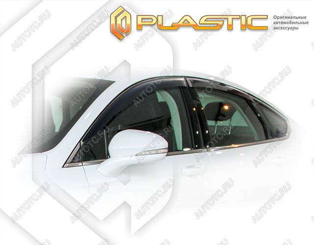 2 799 р. Ветровики дверейClassic полупрозрачныйFordMondeo 2015–н.в.Chrome molding=120,  2010030311487  с доставкой в г. Тамбов