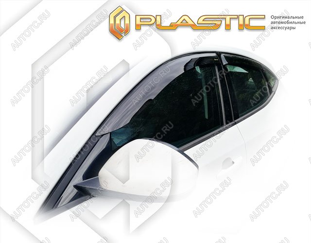 2 699 р. Ветровики дверейClassic полупрозрачныйJaguar E-Pace 2017-н.в.Chrome molding=120,  2010030314204  с доставкой в г. Тамбов