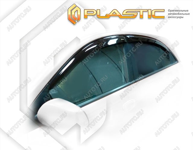 2 969 р. Ветровики дверейClassic полупрозрачныйKiaRio хетчбэк2005-2011JBChrome molding=120,  2010030311418  с доставкой в г. Тамбов