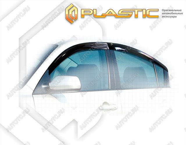 2 799 р. Ветровики дверей Classic полупрозрачный CA Plastic на Mazda 3 седан 2009-2013  с доставкой в г. Тамбов