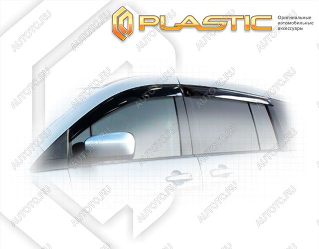 3 079 р. Ветровики дверейClassic полупрозрачныйMazda5 минивэн2010-2015Chrome molding=120,  2010030306551  с доставкой в г. Тамбов