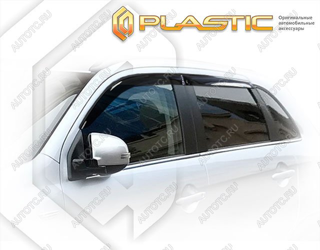 2 799 р. Ветровики дверейClassic полупрозрачныйMitsubishiASX 2019-н.в.Chrome molding=120,  2010030315928  с доставкой в г. Тамбов