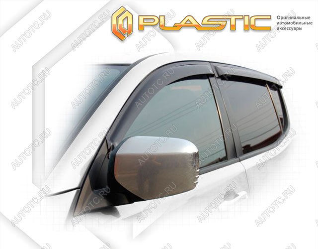 2 799 р. Ветровики дверейClassic полупрозрачныйMitsubishiL200 2007–2015Chrome molding=120,  2010030302157  с доставкой в г. Тамбов