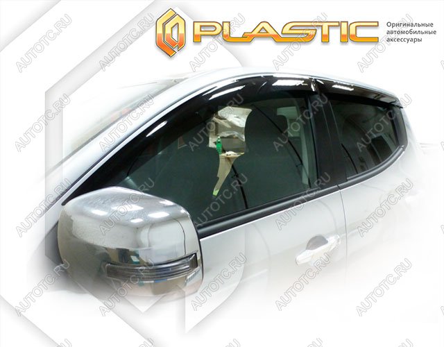 2 969 р. Ветровики дверейClassic полупрозрачныйMitsubishiL200 2015–2018Chrome molding=120,  2010030311579  с доставкой в г. Тамбов