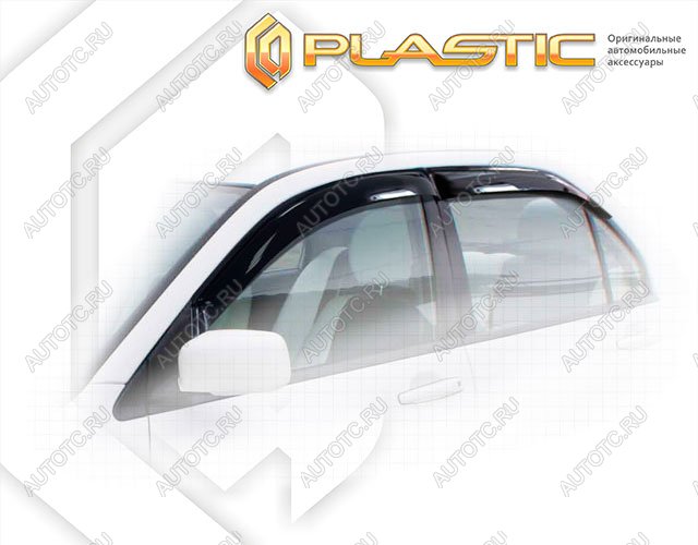 2 699 р. Ветровики дверейClassic полупрозрачныйMitsubishiLancer 2005-2007Chrome molding=120,  2010030300986  с доставкой в г. Тамбов