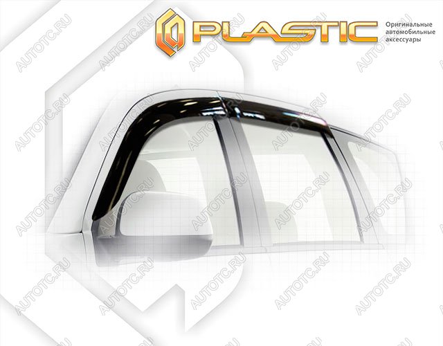 2 799 р. Ветровики дверейClassic полупрозрачныйMitsubishiOutlander XL2009–2012Chrome molding=120,  2010030305004  с доставкой в г. Тамбов