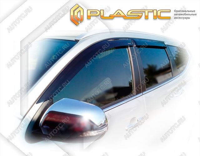 2 969 р. Ветровики дверейClassic полупрозрачныйMitsubishiPajero Sport2016–2021KS0WChrome molding=120,  2010030312569  с доставкой в г. Тамбов
