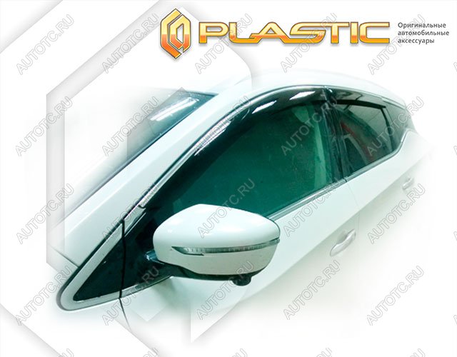 2 969 р. Ветровики дверейClassic полупрозрачныйNissanMurano 2016–н.в. Z52Chrome molding=120,  2010030313153  с доставкой в г. Тамбов