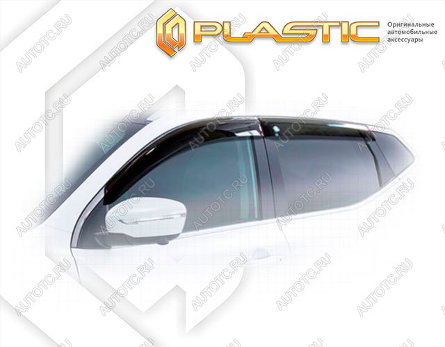 2 799 р. Ветровики дверейClassic полупрозрачныйNissanQashqai 2018–н.в.J11Chrome molding=120,  2010030314396  с доставкой в г. Тамбов