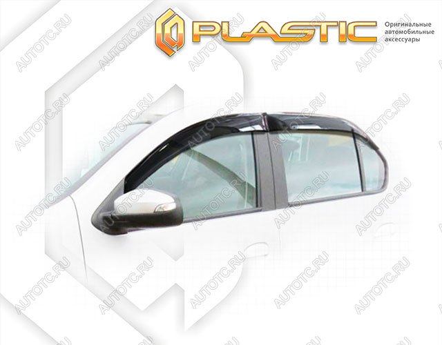 2 799 р. Ветровики дверейClassic полупрозрачныйRenaultLogan 2014–2018Chrome molding=120,  2010030309705  с доставкой в г. Тамбов