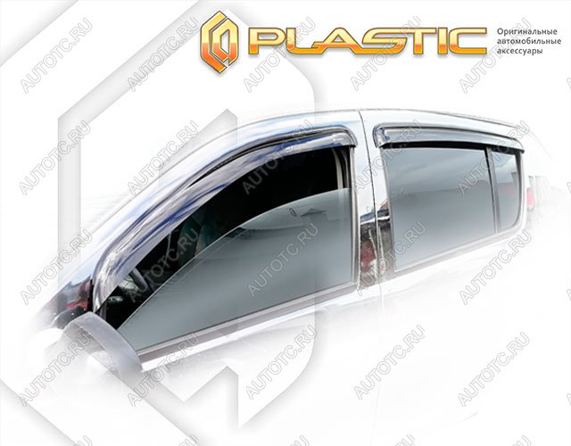 2 799 р. Ветровики дверейClassic полупрозрачныйRenaultSandero 2009-2014Chrome molding=120,  2010030304830  с доставкой в г. Тамбов