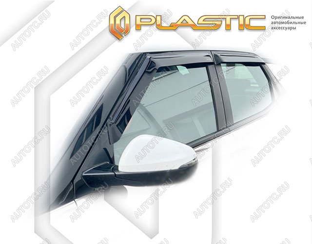 2 699 р. Ветровики дверей Classic полупрозрачный CA Plastic на Chevrolet TrailBlazer III поколение, джип/suv 5 дв., рынок РФ, рынок США 2019 - н.в.  с доставкой в г. Тамбов