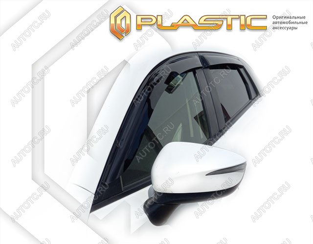 2 699 р. Ветровики дверей Classic полупрозрачный CA Plastic на Mazda CX3 I поколение, I поколение рестайлинг, джип/suv 5 дв. 2014 - н. в.  с доставкой в г. Тамбов