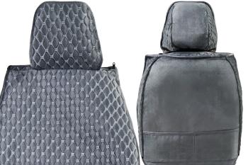 3 899 р. Каркасные накидки для сидений автомобиля из велюра Classic Ultra Серо-белый Seintex 317684  с доставкой в г. Тамбов. Увеличить фотографию 3