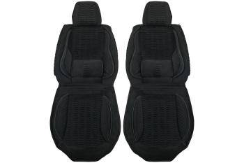 4 399 р. Каркасные накидки для сидений автомобиля из велюра Comfort Черный Seintex 317888  с доставкой в г. Тамбов. Увеличить фотографию 2