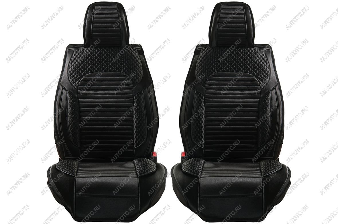 4 399 р. Каркасные накидки для сидений автомобиля из велюра Premium Черный Seintex 317697  с доставкой в г. Тамбов
