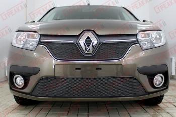 3 179 р. Защита радиатора (низ) Стандарт Renault Sandero (B8) рестайлинг (2018-2024) (черная)  с доставкой в г. Тамбов. Увеличить фотографию 2